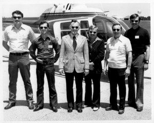 Garry Forman and the Yellowhead Helicopters’ crew 1970s