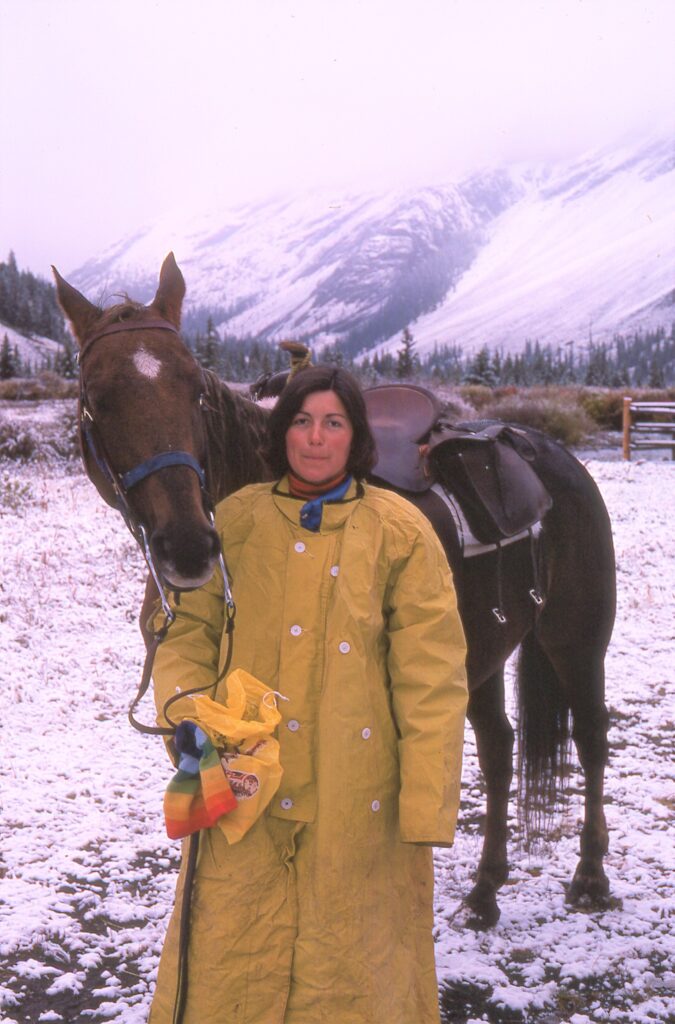 1977 Boundary Patrol - Windy, Banff National Park.  Horse, Wack