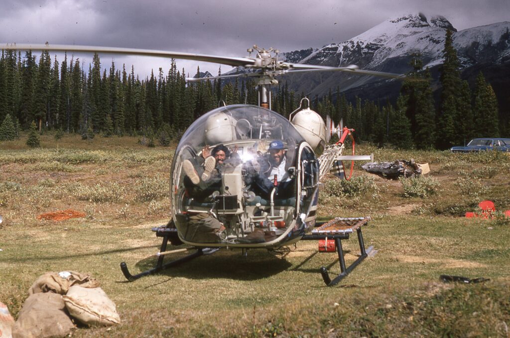 1966 Helicopter Ride Num-Ti-Ja Lodge, Banff National Park