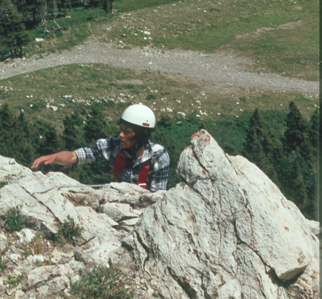 Judy Climbing
