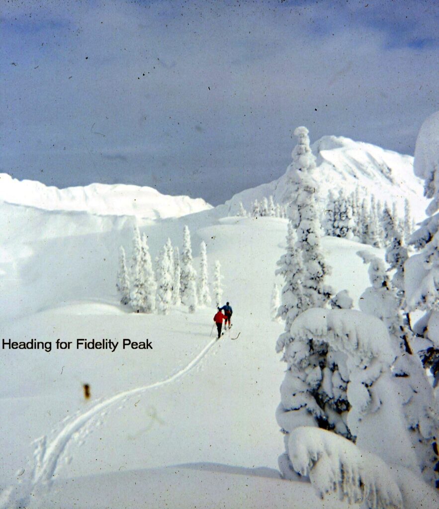 Skiing to Fidelity Peak