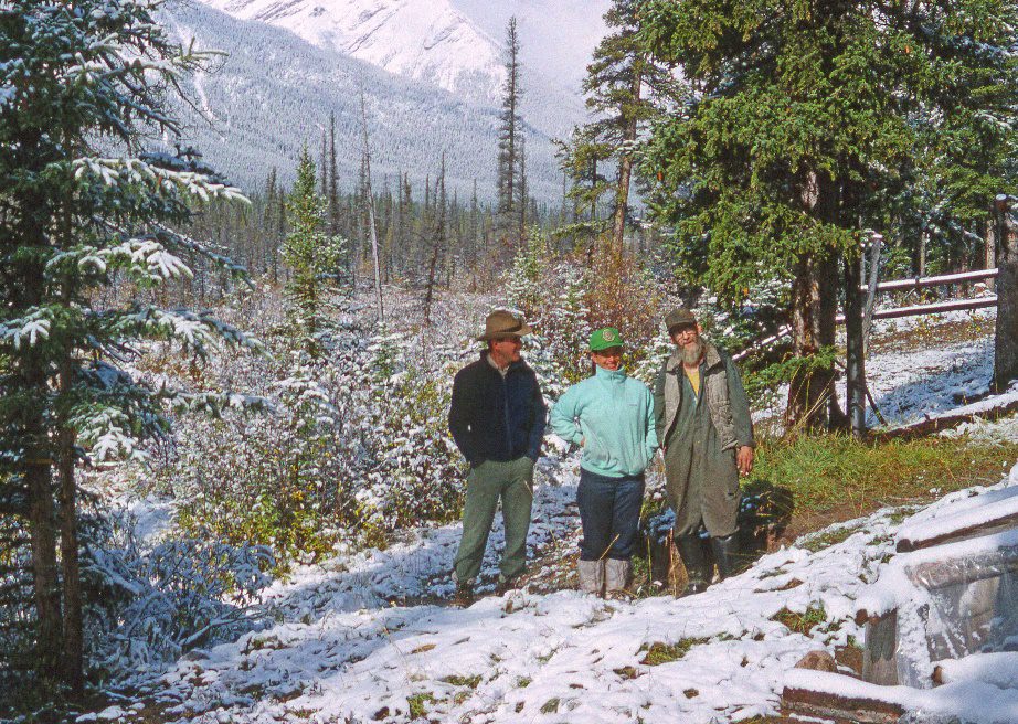 Rick Kubian, Joan Avis and Trapper Bill - 1993