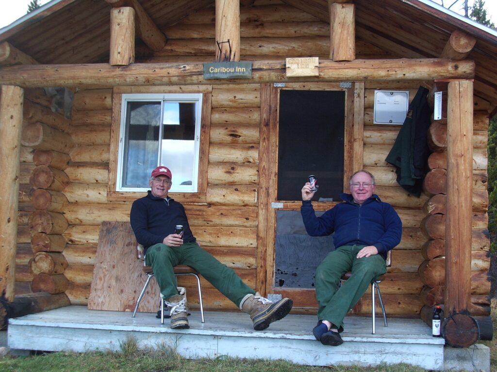 John Taylor and Rod Wallace at Caribou Inn, Jasper, circa 2002