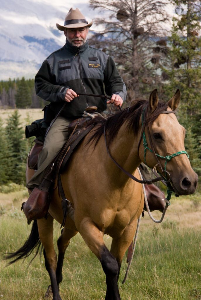 Mike Dillon on a horse