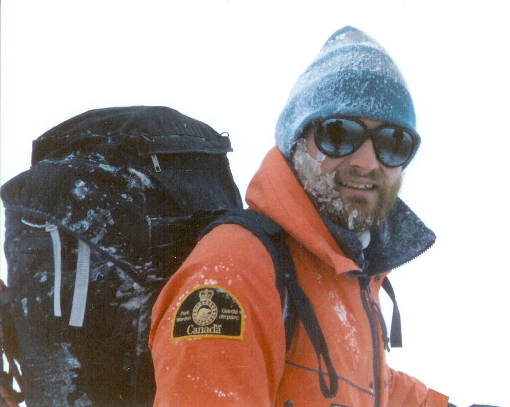 Winter ski school over the Wapta and desPoilus glacier in early 1980's.