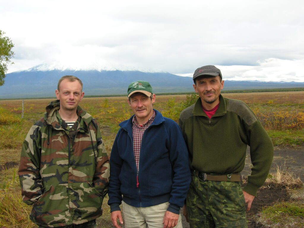 Russian colleagues at the Kronotsky Nature Reserve in Kamchatka 2007.  