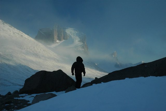 Self-Portrait. Auyuittuq NP near Summit Lake, Photo by J. Bradford White.